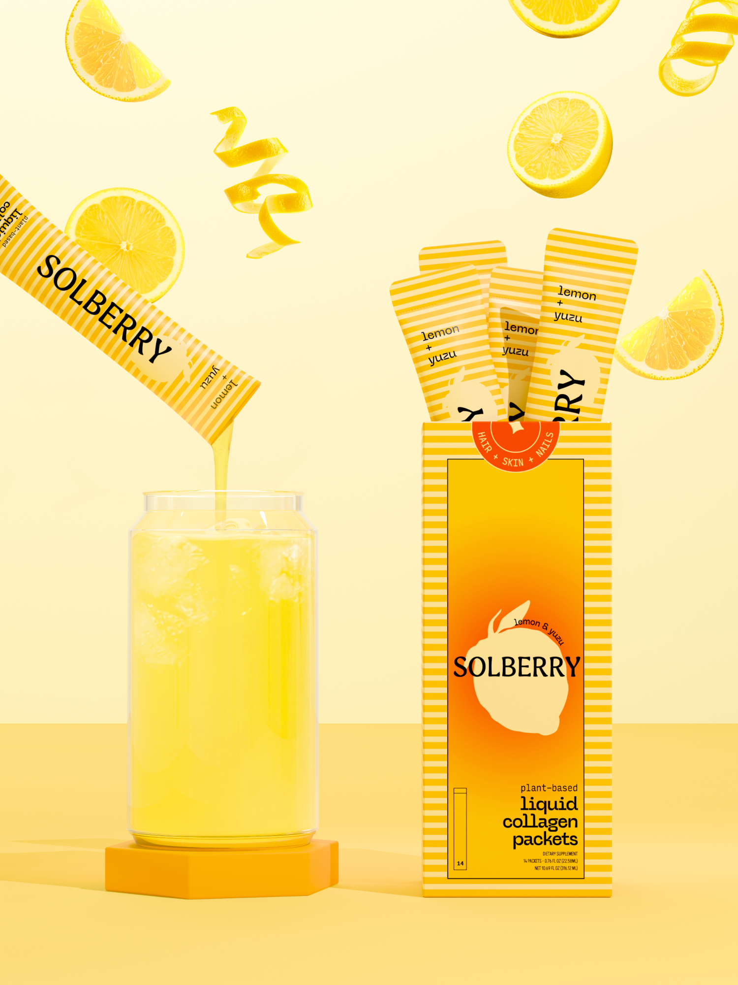 Solberry Plant Based Liquid Collagen Packs